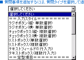 キャプチャ：質問次項の追加